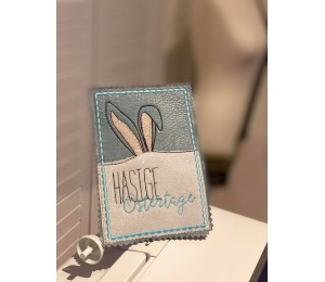 Stickdatei - Postkarte ITH "Hasige Ostertage & Frohe Ostern" Hasenohren